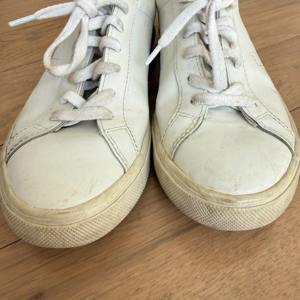 Veja Esplar Leather Sneakers Extra White Womens US 8 EUR 39 Low Top Shoes - Picture 4 of 12